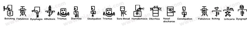 GROZEN MEDICAL Regular字体转换